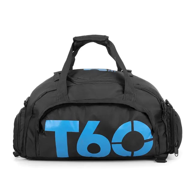 Waterproof Fitness Bag Black Blue