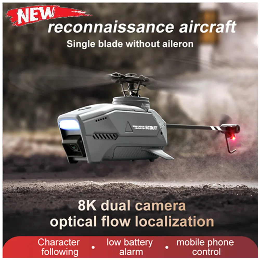 RC Helicopter 8K Professional HD Camera