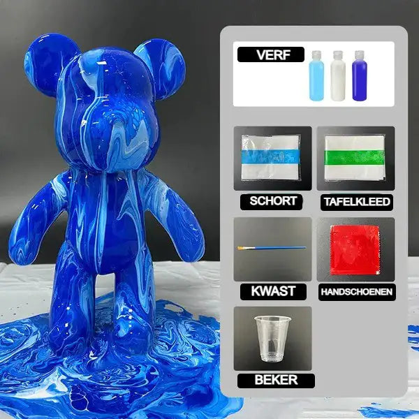 Moshi Bear™ DIY-Bundel Lichtblauw/Wit/Blauw