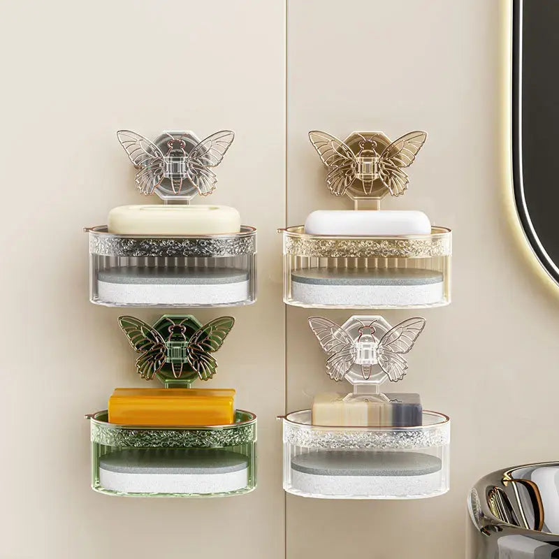 Double-Layer Suction Soap Holder