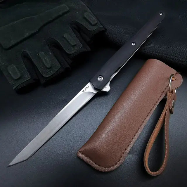 Portable Folding Pocket Knife Black Square
