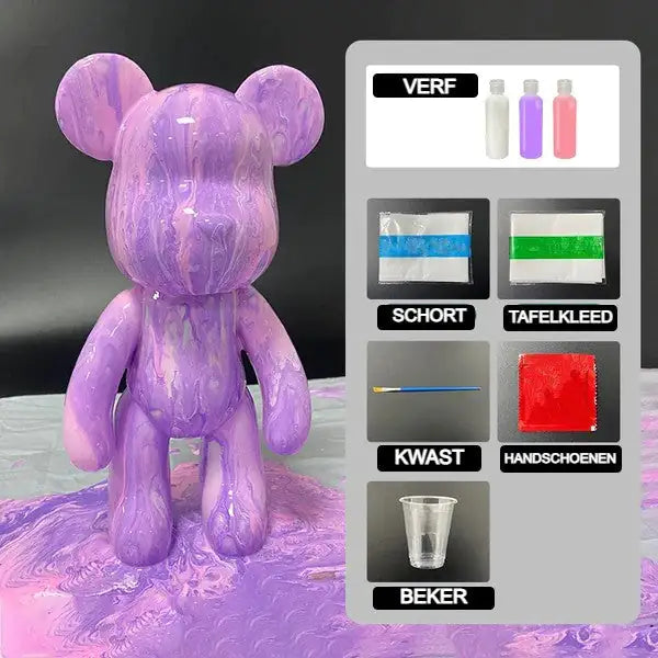 Moshi Bear™ DIY-Bundel Wit/Paars/Roze