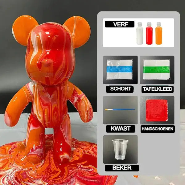 Moshi Bear™ DIY-Bundel Wit/Rood/Oranje