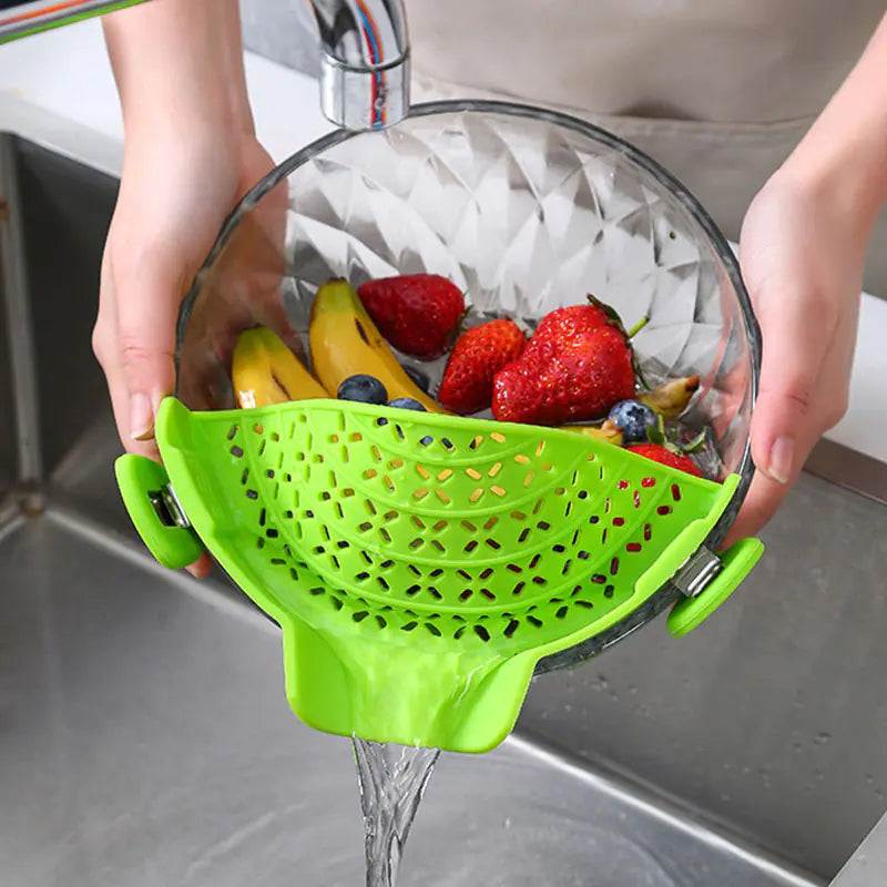 Silicone Clip-on Pan Pot Strainer