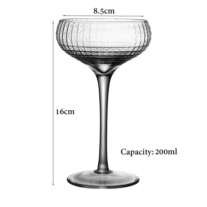 4PCS 200ML Coupe Cocktail Glass