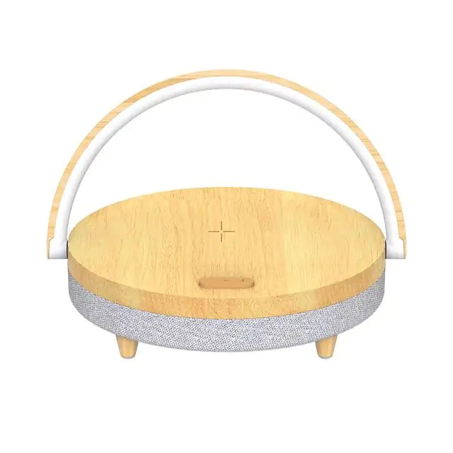 Wireless Charging Music Desk Lamp Nordic wood grain