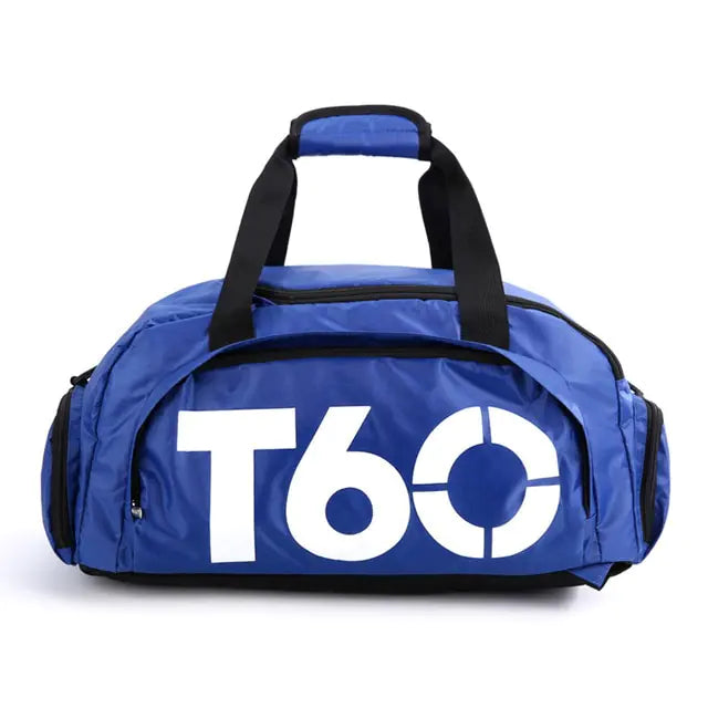 Waterproof Sports and Gym Duffle Bag Blue White