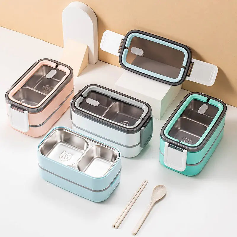 2 Layer Stainless Steel Bento Box