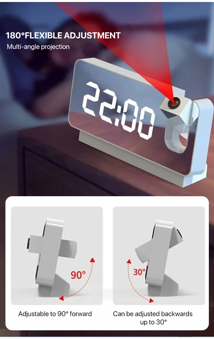 "Mirror Projection Alarm Clock "