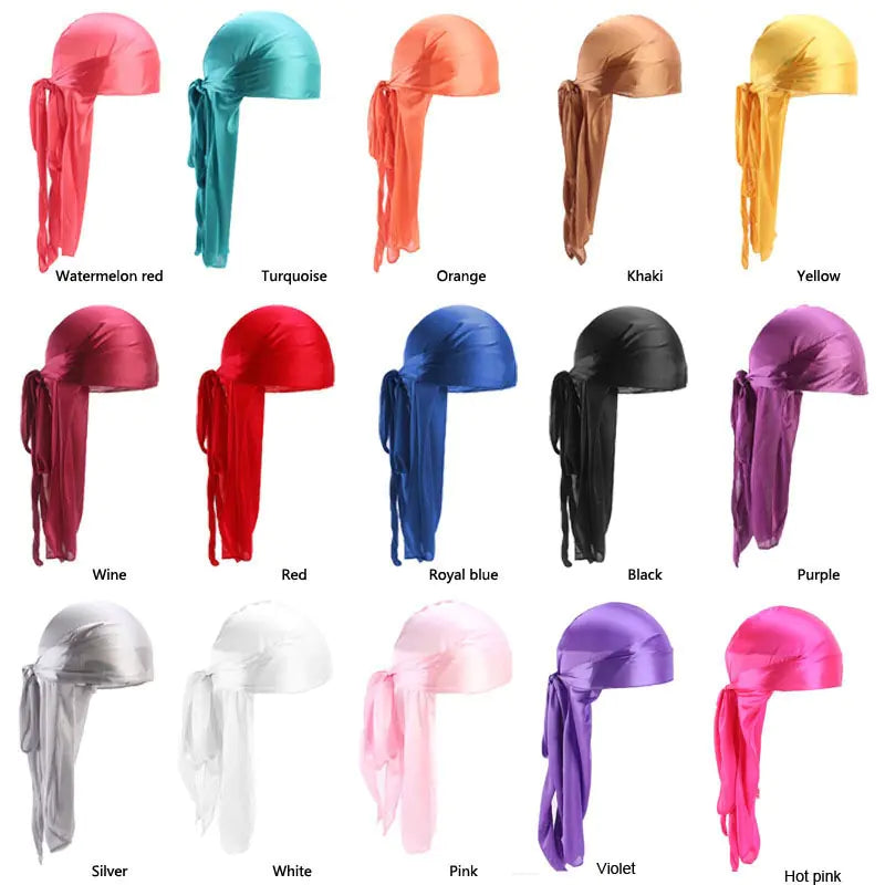 Colorful Silk Waves Durag Headwrap