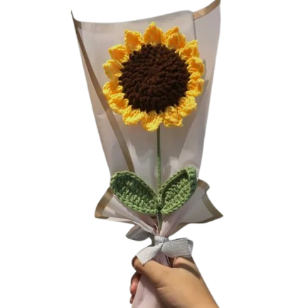 Crafted Crochet Sunflower