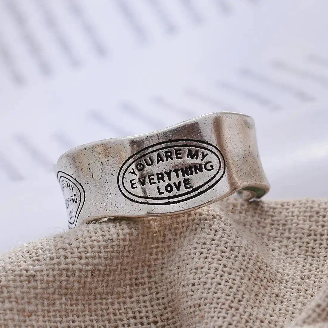 "You are my everything love" Ring