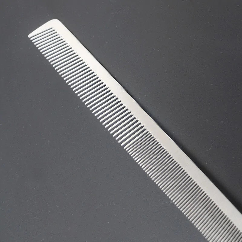 Stainless Steel Silver Barber Comb